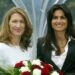 German tennis legend Steffi Graf (left) and Gabriela Sabatini…