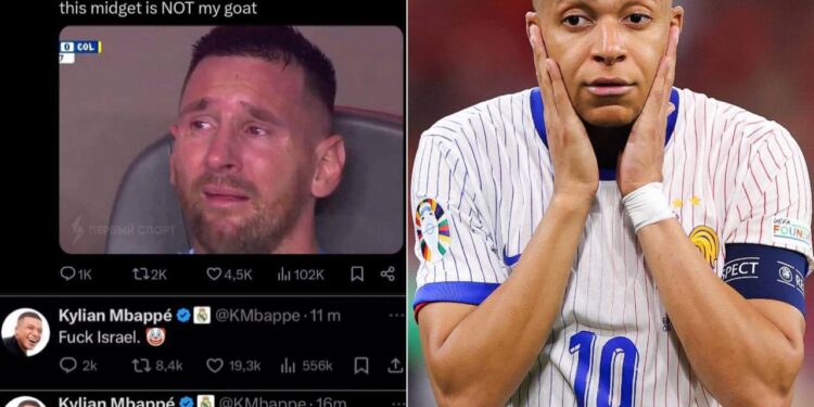 Mbappé called Messi a “dwarf,” wrote “f*ck Israel,” and promised to “join Manchester United in 2028.”