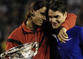 Rafael Nadal against Roger Federer Fed in the Australian Open final…