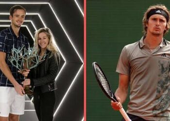 According to Daniil Medvedev, his wife and he are not as close with…