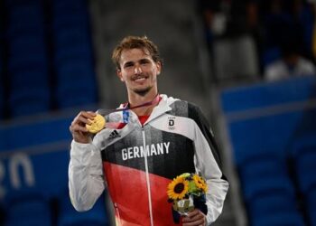 CONGRATULATIONS: Alexander Zverev has won a prestigious accolade that proclaims him to be the greatest tennis player of all time…