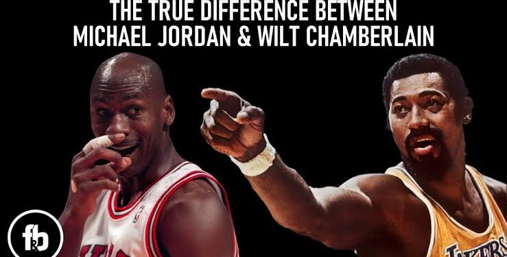 Michael Jordan, the basketball legend, claimed to be bigger than Chamberlain in a live interview.