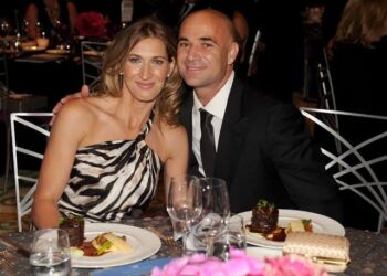 cheers to tennis player Steffi Graf on her anniversary of marriage…