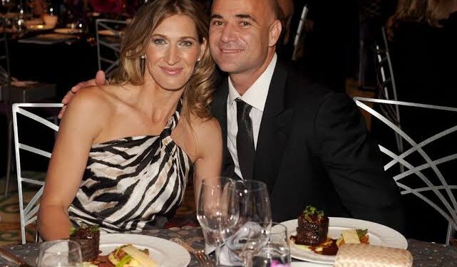 cheers to tennis player Steffi Graf on her anniversary of marriage…
