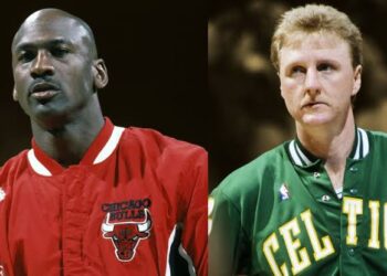 When Larry Bird saw how high Michael Jordan was jumping…