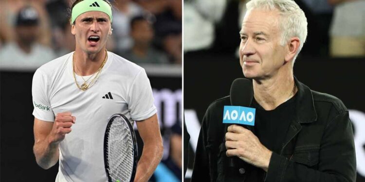 John McEnroe blasted Alexander Zverev as ‘crazy’….