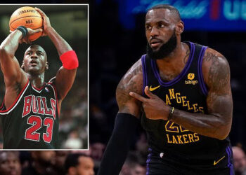 NBA fans claim LeBron James is better than Michael Jordan after Los Angeles Lakers star sets….