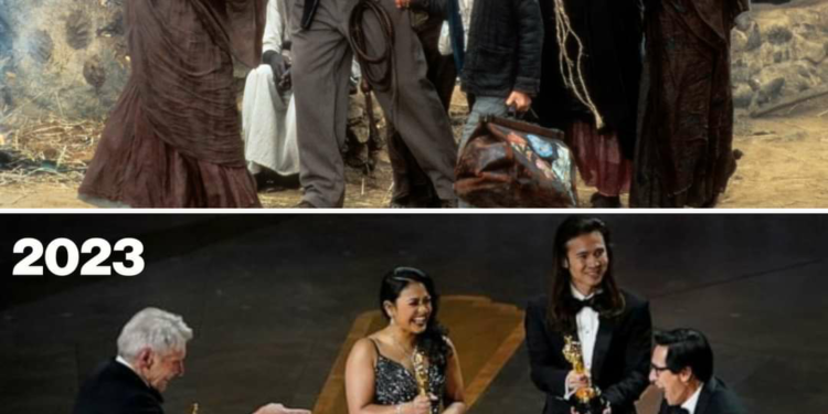 Indiana Jones forever ❤️ Harrison Ford’s reaction to giving his former co-star Ke Huy Quan an Oscar made our hearts melt…..