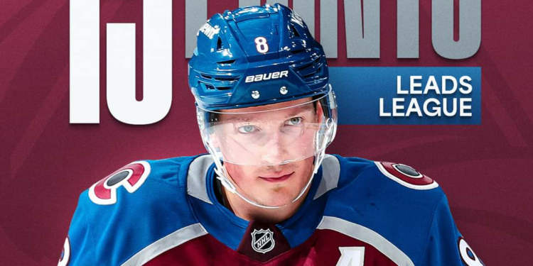 Cale leads the way! 🥬 Cale Makar’s eight-game season-opening point streak puts him first among NHL point leaders so….