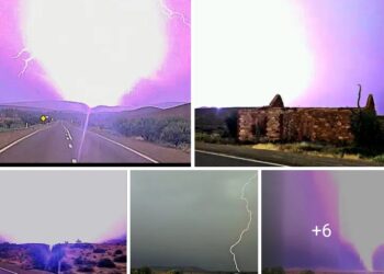 Enormous Lightning Strikes Quorn/Hawker Floodplains During Recent Storm