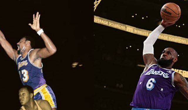 In contrast to LeBron James and Michael Jordan, Wilt enabled his team to never lose in the championship round…..