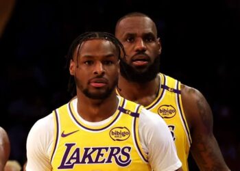 says LeBron James and Bronny James debut together will be “as soon as opening night” for the Lakers 🤩  “We’re going to be seeing…..