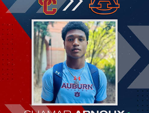 SHOCK:The Rivals250 Shamar Arnoux cornerback out of Carrollton, Ga., flipped his commitment from USC to Auburn….