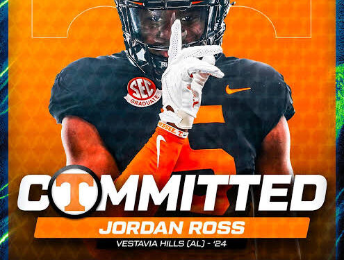 Official Announcement:Vols land 2024 four-star Alabama defensive end Jordan Ross what a recruit….