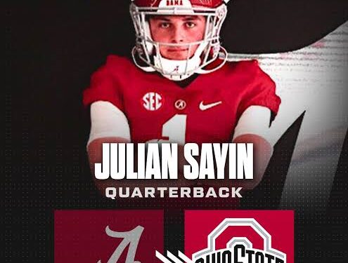 Breaking:FORMER ALABAMA FIVE-STAR QUARTERBACK SIGNEE JULIAN SAYIN TRANSFERRING TO OHIO….