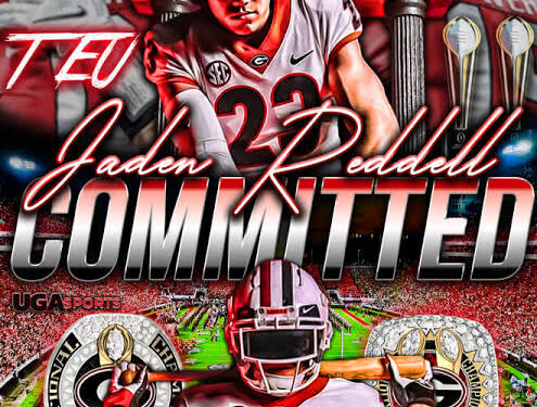 SHOCK:2024 Tight End Jaden Reddell commits to Georgia….