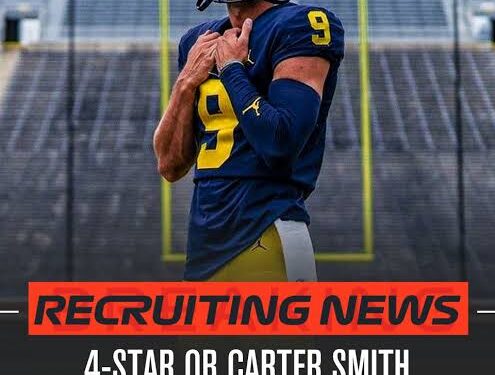 Official Announcement:2025 4-star QB Carter Smith decommits from Michigan football…