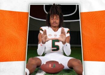Breaking:Miami Hurricanes officially signed 3-Star wide receiver Daylyn Upshaw as the early signing….