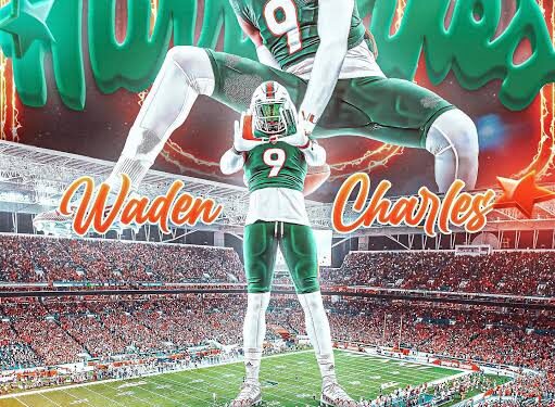 Charles Waden-“I’ am ready to put in my best: Four-star 2025 WR Waden Charles Commits to Miami over Georgia…