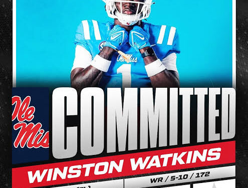 Massive Commitment:four-star wide receiver Winston Watkins Commits to Ole Miss after….