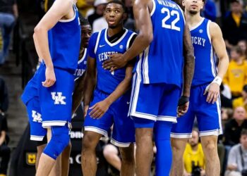 The Coach, Mark Pope, Comforts His Player After Tough Game
