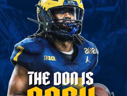 Donovan Edwards, the all-time top scorer in Michigan  Football, made a special visit to the Michigan on Monday as He…..👇