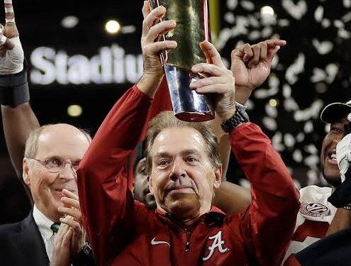 Congratulations:Nick Saban has been recognized as The Best All-Time Coach In Alabama Football History, receiving a prestigious award….
