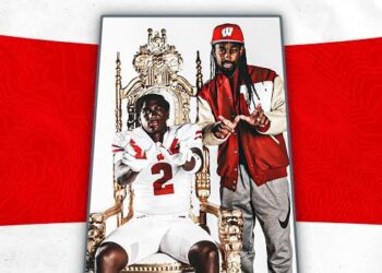 BREAKING NEWS🚨:4-Star No. 1 Prospect in the 2025 class, WR Eugene Hilton  has committed to Wisconsin Badgers boosting the team’s quality depth. Welcome to Wisconsin Badgers.