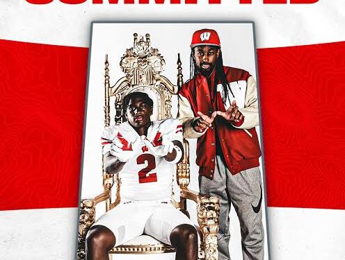 BREAKING NEWS🚨:4-Star No. 1 Prospect in the 2025 class, WR Eugene Hilton  has committed to Wisconsin Badgers boosting the team’s quality depth. Welcome to Wisconsin Badgers.