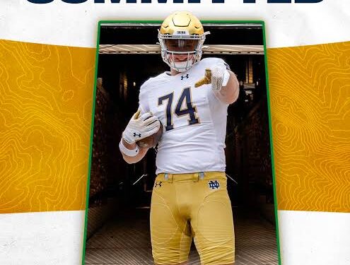 “A Bright Future:2025 four-star OT Will Black commits to Notre Dame football, Setting a New Record!!