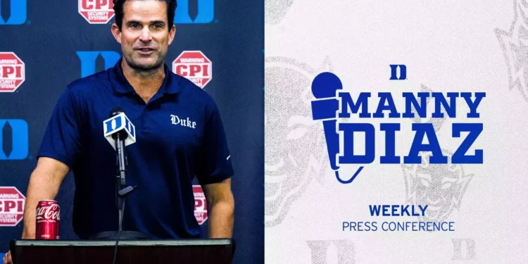 Manny Diaz Tears Flow: As Duke Blue Key Player Announces Departure “ Manny Diaz Struggles with Loss…