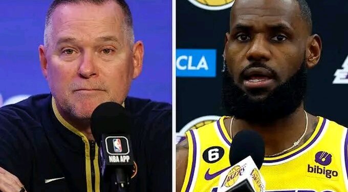 Denver Nuggets Head Coach Relationship with LeBron James Stirs Controversy Among Fans