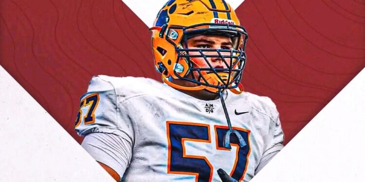 Will Conroy, a 2026 offensive lineman from Cleveland, Ohio, has committed to the Oklahoma Sooners