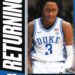 Following his victorious return to the Duke Blue Devils, Isaiah Evans sends a heartfelt message to Duke fans.