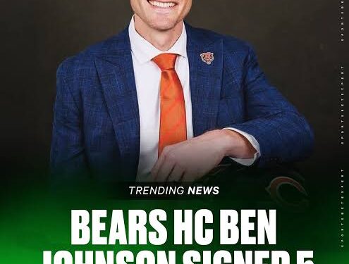 ESPN REPORT: Ben Johnson Chicago Bears  Head Coach Stuns College Football World, Rejects Jaw-Dropping $65 Million OCC Offer from Georgia, Notre Dame to  Remain With Chicago Bears ; ‘I Have No Plans Beyond Being the Head Coach… full Details.