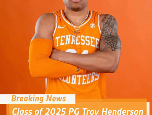 The No. 1 Recruit in the Nation Five-Star OT Troy Henderson  announce his Commitment Tennesee vols Over Miami, Oregon, & Ohio State.
