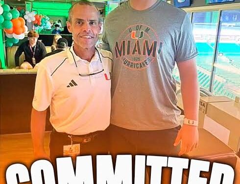 I HAVE BEEN WAITING:top-25 recruit in the class Max Buchanan Finalizes Deal with Miami Hurricanes , Promises to Give His All ‘Till Death’ in Historic Commitment to Championship…….