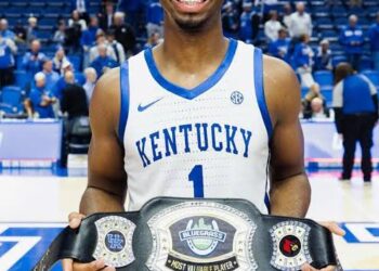 Breaking News:Kentucky basketball guard Lamont Butter has won the sporting news national player of the year….