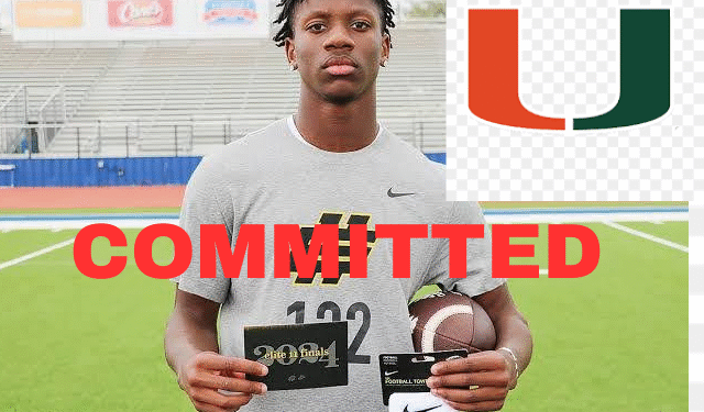 No. 1 Player on Board Commits  Miami Hurricane Over BYU, Auburn, LSU….