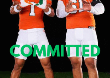 2 Twins From American Commits to Miami Hurricane Over Georgia, Texas, Nebraska….