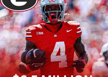 Ohio State WR Jeremiah Smith whose current NIL valuation is around $4 Million per On3 has reportedly turned down a tempting jaw-dropping $6.5 million NIL offer from Georgia, reaffirming his commitment to finishing his college career with the Buckeyes . ” I have no plans beyond the Ohio State University.”