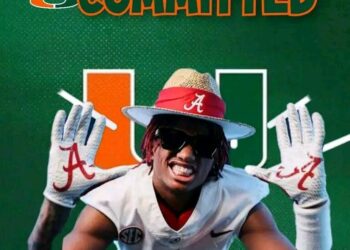 Breaking News: Five-Star WR Shocks Alabama With Decommit and Flips Commitment To Miami Hurricanes Over Tennessee and Georgia…