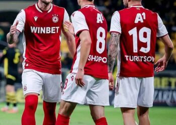 ЦСКА победи Ботев Пд с 4:0 като гост в мач от последния кръг на плейофите в групата на Конферентната лига в Първа лига.