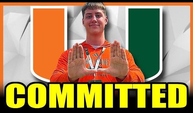 No. 1 American all Time Player Shocks Football World:Commits Miami Hurricane Over BYU, Ohio, Georgia….