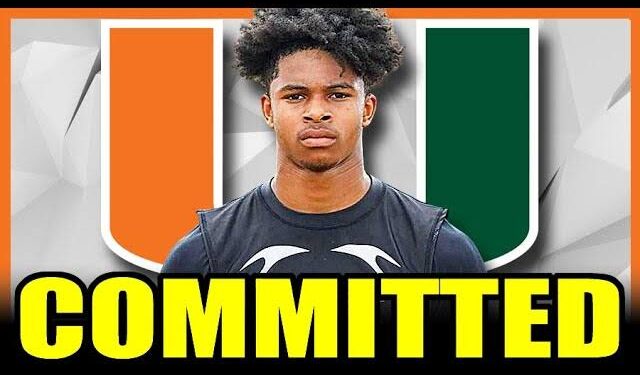 5-Star recruit from Georgia Flips Commits to Miami Hurricane Promising Game Changing!!