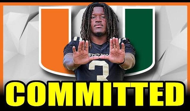 No. 1 American Player Commits Miami Hurricane Over Texas, Nebraska, Georgia…..