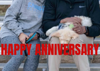 HAPPY ANNIVERSARY — North Carolina Coach Hubert Davis and Wife Leslie, Celebrate 26th Wedding Anniversary! I Will Grow Older With You! Together Forever, Stronger Than Ever! Happy 26th Anniversary!💙