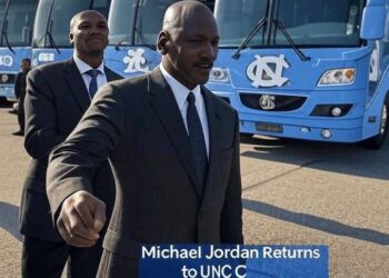 Michael Jordan Shocks UNC Basketball with a Fleet of Brand-New Buses – Here’s the Heartwarming Reason Behind His Gift….