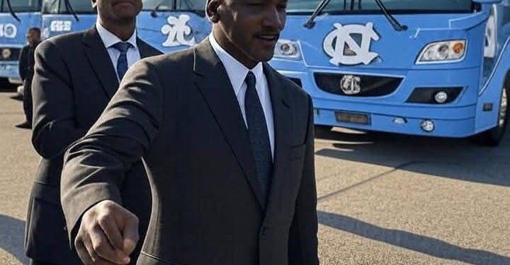 Michael Jordan Shocks UNC Basketball with a Fleet of Brand-New Buses – Here’s the Heartwarming Reason Behind His Gift….