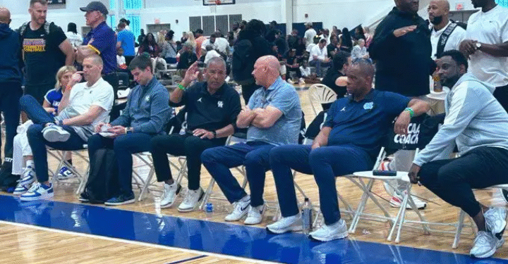 UNC Continues Pursuit of 2027 Stars with Hubert Davis Personally Scouting Top Talent…